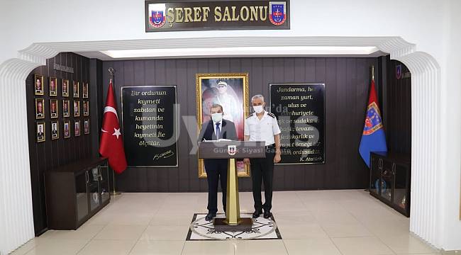 Vali Işık’tan Jandarma Komutanı Çetinkaya’ya Hayırlı Olsun Ziyareti