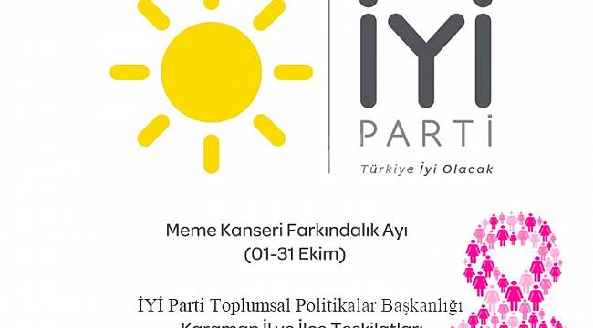 İyi Parti İl Teşkilatı Meme Kanseri Farkındalığına Dikkat Çekti
