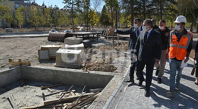 Karaman Valisi Işık millet bahçesini gezdi