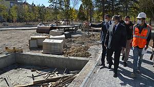 Karaman Valisi Işık millet bahçesini gezdi