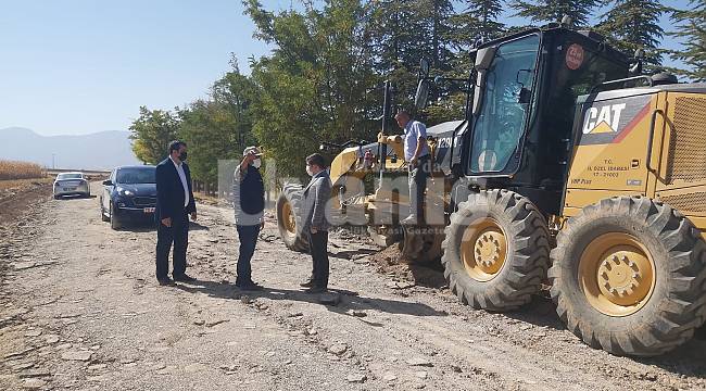 Kazımkarabekir Kaymakamı Çıkrık Köy Yollarındaki Yenileme Çalışmalarını İnceledi