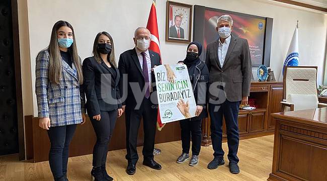 YEDAM Ekibi Rektör Namık Ak'a çalışmaları hakkında bilgi verdi