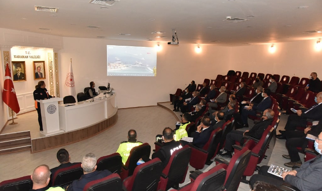 Karaman AFAD 2021 TAMP Karaman Masa Başı Tatbikatı Gerçekleştirildi