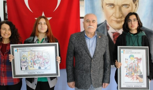 Esnaf Odalarından Türkiye Birincisi Ve İkincisi Olan Öğrencilere Tebrik