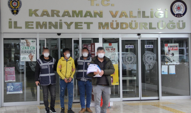 Karaman'da evlerden ve otolardan hırsızlık yapan zanlı tutuklandı