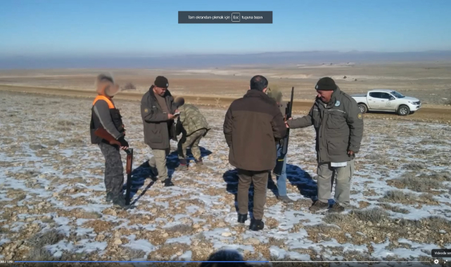 Karaman'da kaçak avcılar drone ile yakalandı