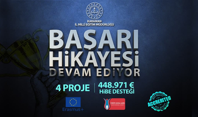 Karaman İl Millî Eğitim Müdürlüğü Başarı Hikâyesine Yenilerini Ekledi