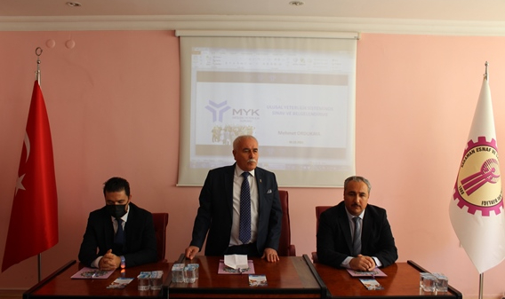 Mesleki Yeterlilik Kurumu Yetkililerince Bilgilendirme Toplantısı Yapıldı