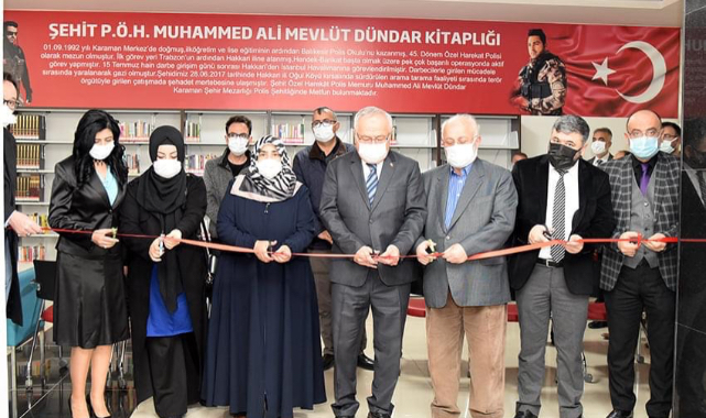 Şehit Polis Dündar adına KMÜ’de Kitaplık oluşturuldu