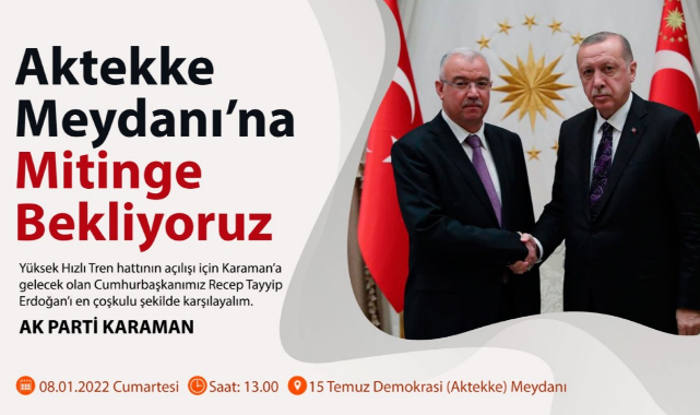 Çağlayan: Karaman Cumhurbaşkanımızı en iyi şekilde ağırlayacak