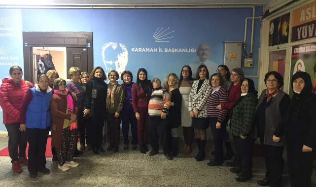 CHP Kadın Kolları Genel Başkan Yardımcısı Bülbül Karaman'daydı