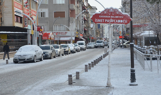 Karaman'da termometreler eksi 26'yı gösterdi