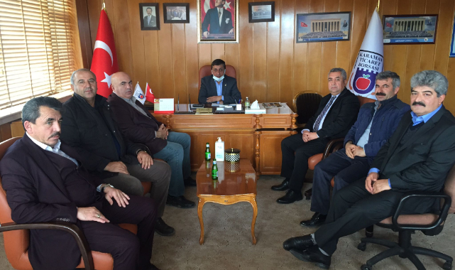 Karaman Ticaret Borsası’na taziye ziyareti