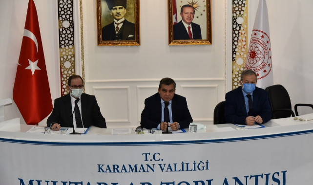 Karaman Valisi Işık'tan Muhtarlara Kovid-19 Uyarısı