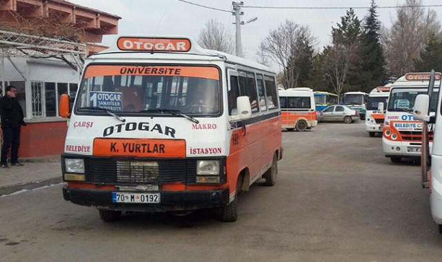 Karaman'da Dolmuş Ücretlerine Zam