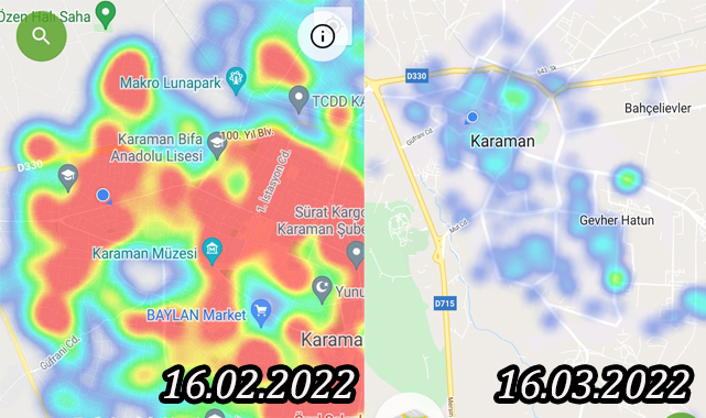 Karaman'da HES Haritası Kırmızıdan Maviye Döndü