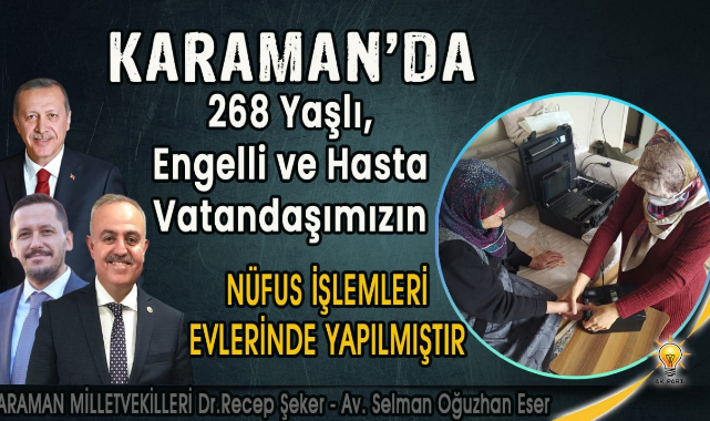 Şeker ve Eser; "Karaman'ın En İyi Hizmeti Alabilmesi İçin Çalışmalarımıza Aralıksız Devam Ediyoruz"