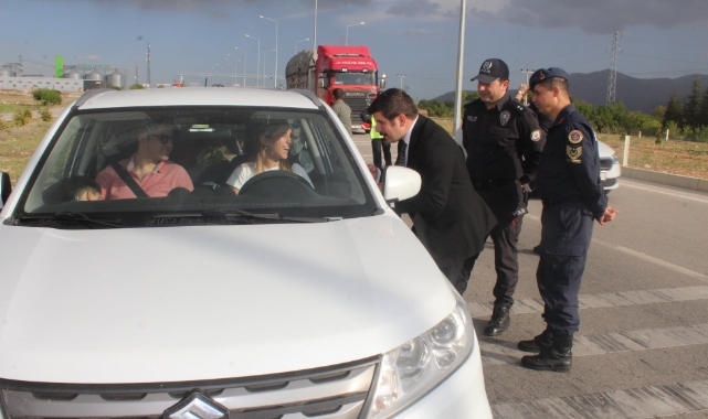 Çıkrık yol kontrol uygulamasına katıldı