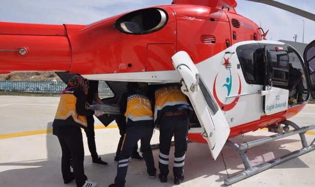 Helikopter Ambulans bu kez 5 Aylık Medine Gül için havalandı