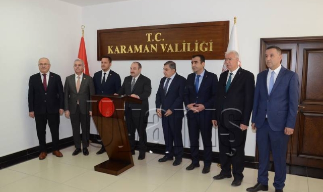Sanayi ve Teknoloji Bakanı Varank, Karaman Valiliğini ziyaret etti