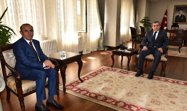 Vali Işık, Göreve Yeni Atanan Defterdar Ertekin’i Kabul Etti