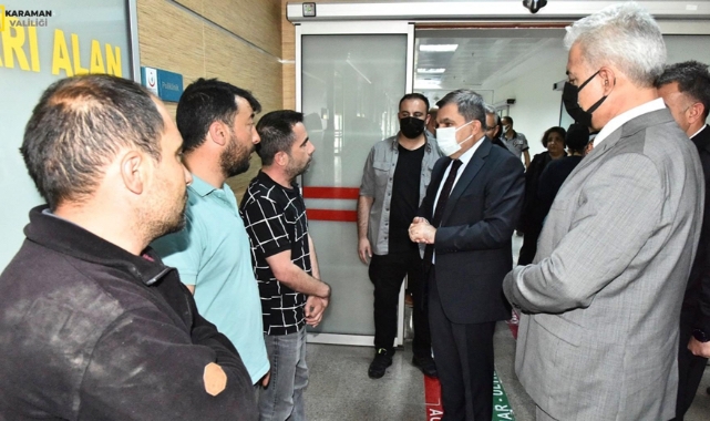 Vali Işık Kazada Yaralanan Vatandaşımızı Hastanede Ziyaret Etti