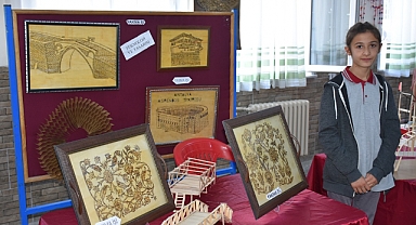 Atık malzemeler sanat eserine dönüştü