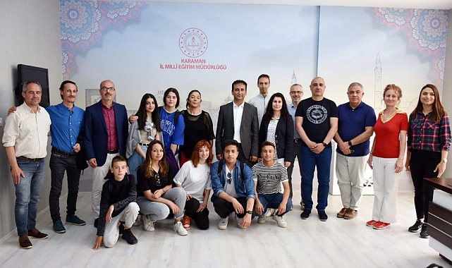 Avrupalı Eğitimci ve Öğrencilerden İl Müdürü Çalışkan'a Ziyaret