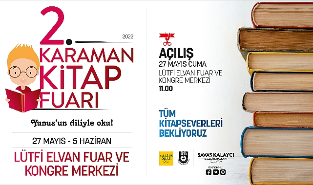 Karaman’da Kitap Fuarı Kapılarını Yeniden Açıyor