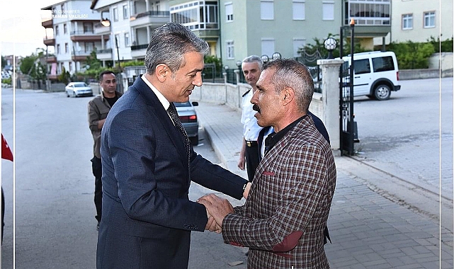 Vali Akkoyun'un, İlk Ziyareti Şehit Oğuzhan Küçük'ün Ailesine oldu