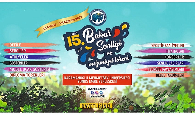 KMÜ'de Bahar Şenlikleri İçin Geri Sayım Başladı