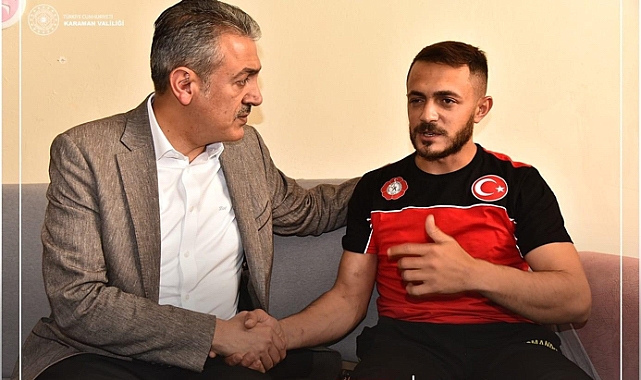 Vali Akkoyun’dan yaralı uzman çavuşa geçmiş olsun ziyareti