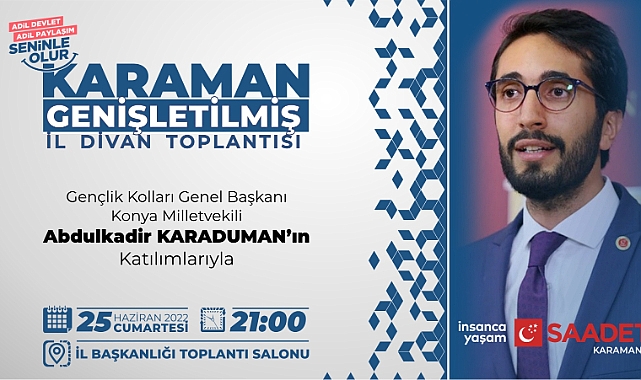 Karaduman Karaman’a Geliyor