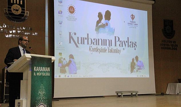 Karaman’da Vekalet Yoluyla Kurban Organizasyonu Tanıtım Toplantısı yapıldı