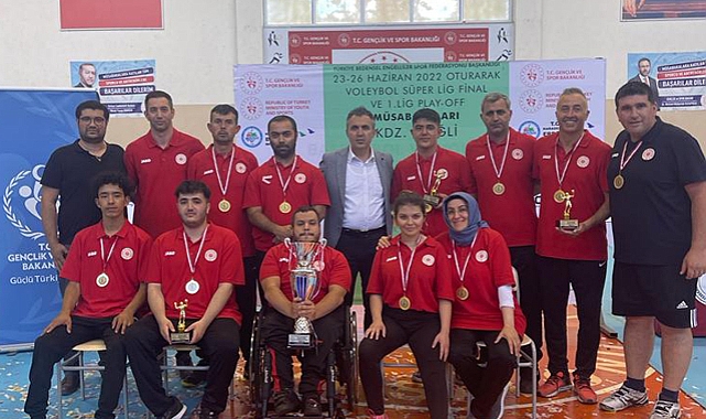 Karaman İl Özel İdaresi Oturarak Voleybol Takımı "Türkiye Şampiyonu" Oldu