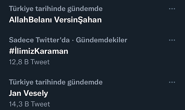 Karaman Twitter da gündem oldu