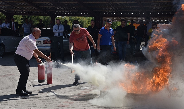 KMÜ&#039;de Yangın Tatbikatı Yapıldı