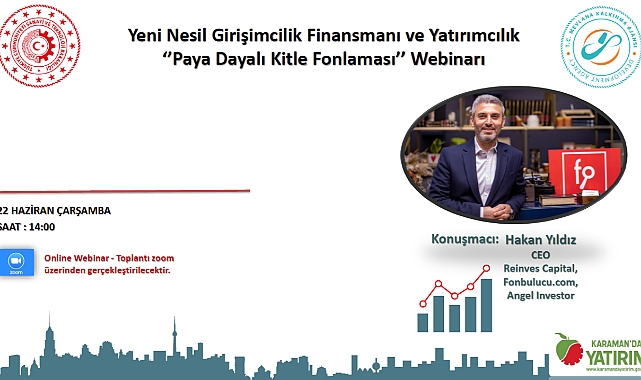 MEVKA, Yeni Nesil Girişimcilik Finansmanı Ve Yatırımcılık Paya Dayalı Kitle Fonlaması Bilgilendirme Toplantısı Düzenleyecek