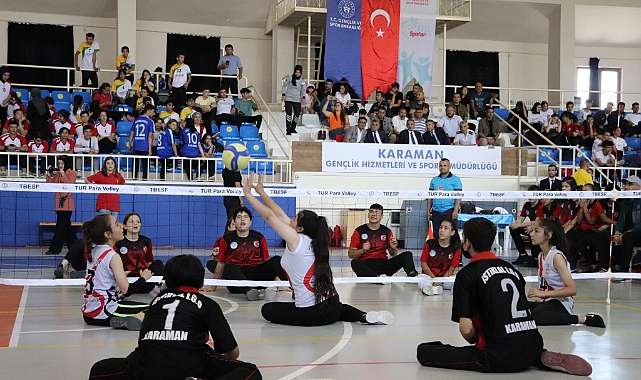 Oturarak Voleybol Türkiye Şampiyonası Karaman'da Başladı