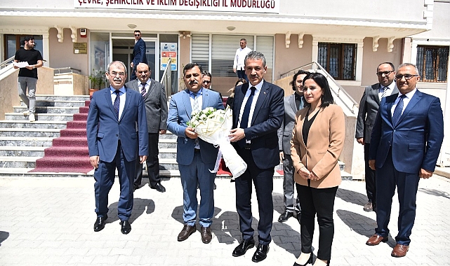 Vali Akkoyun’dan Çevre, Şehircilik ve İklim Değişikliği İl Müdürlüğüne Ziyaret