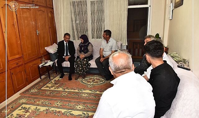 Vali Akkoyun&#039;dan Şehit ve Gazi  Ailesine Akşam Ziyareti
