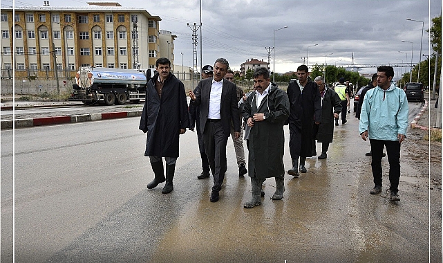 Vali Akkoyun Sel Bölgesini İnceledi