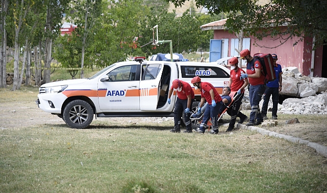 Karaman'da 6.2 şiddetinde deprem tatbikatı