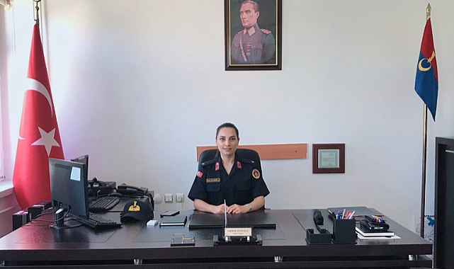 Karaman'ın ilk Kadın Jandarma komutanı Ayrancı'da