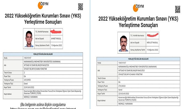 Oğluna Moral Vermek ve Teşvik Etmek İçin Girdiği Üniversite Sınavında Oğlu İle Aynı Bölümü Kazandı