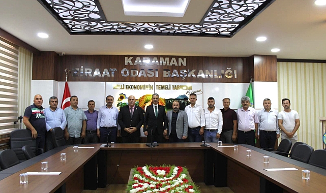 Vali Akkoyun'dan Ziraat Odasına ziyaret