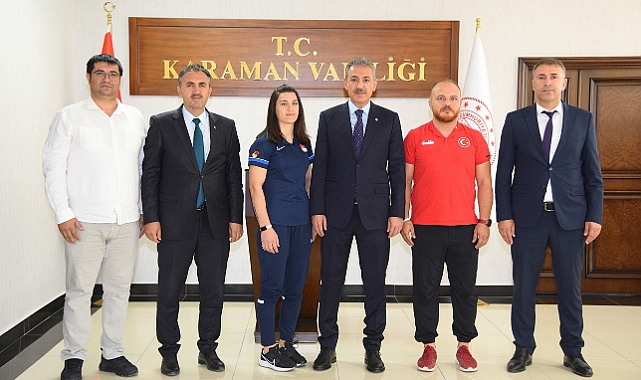 Avrupa  Şampiyonu Zeynep Çelik’ten Vali Akkoyun’a ziyaret