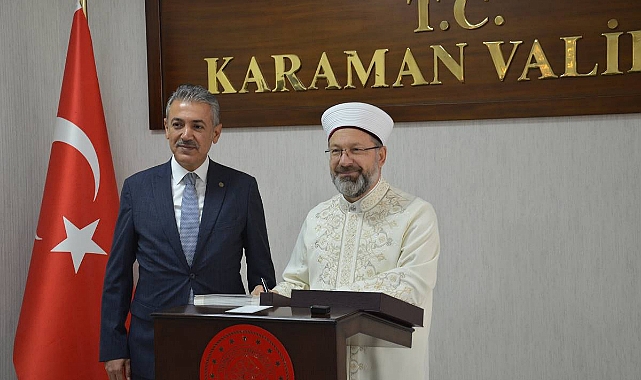 Diyanet İşleri Başkanı Erbaş Karaman'da