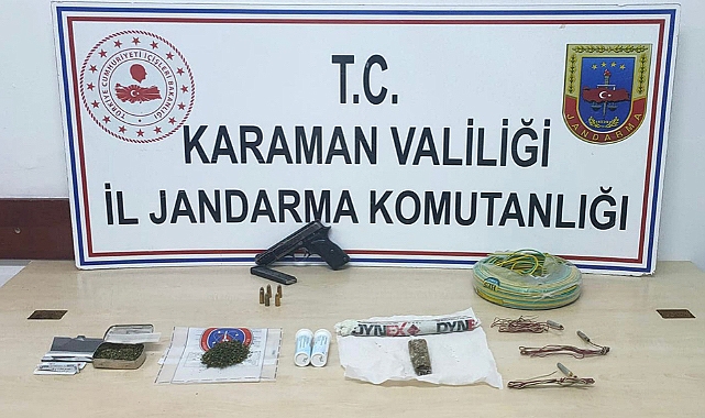 Jandarmanın durdurduğu araçtan cephane çıktı