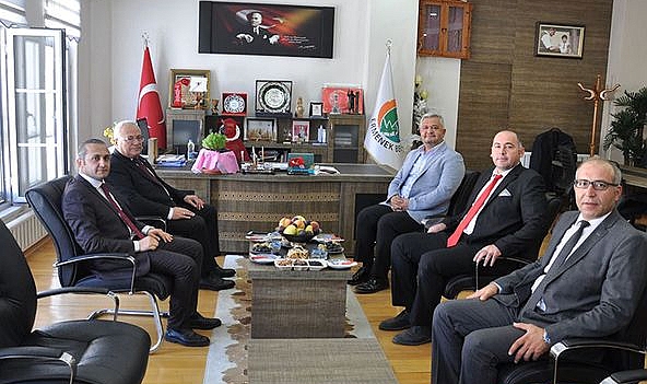 Rektör Ak Ermenek'te İlçe Protokolü İle Görüştü